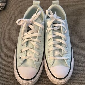 Light Teal  Blue Converse Sneakers Sz 7 1/2 New